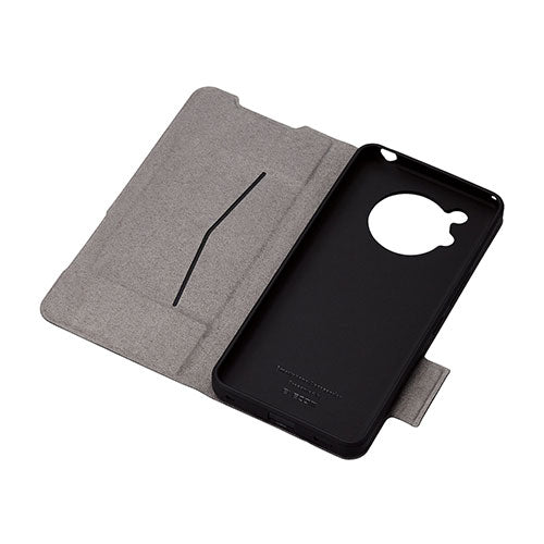 エレコム AQUOS R7(SH-52C)/レザーケース/手帳型/UltraSlim/薄型/磁石付き/ネイビー PM-S222PLFUNV