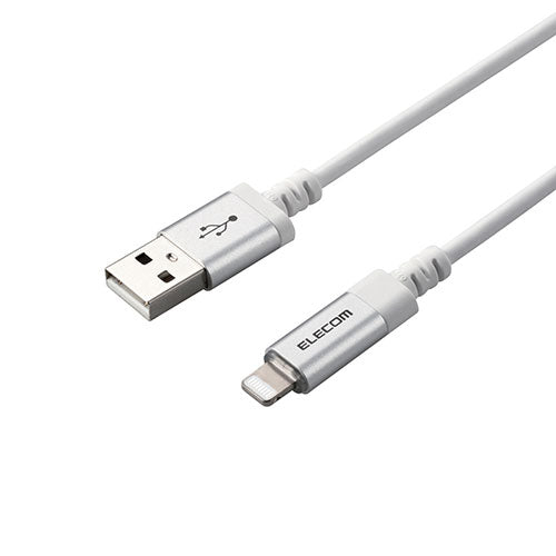 エレコム USB-A to Lightningケーブル/LEDライト付き/タッチセンサー/1.2m/ホワイト MPA-UALT12WH