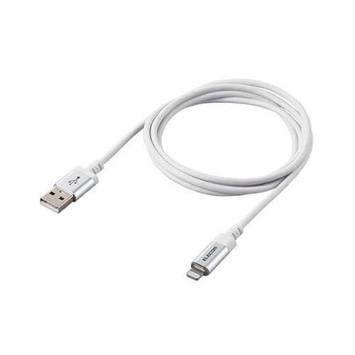 エレコム USB-A to Lightningケーブル/LEDライト付き/タッチセンサー/1.2m/ホワイト MPA-UALT12WH