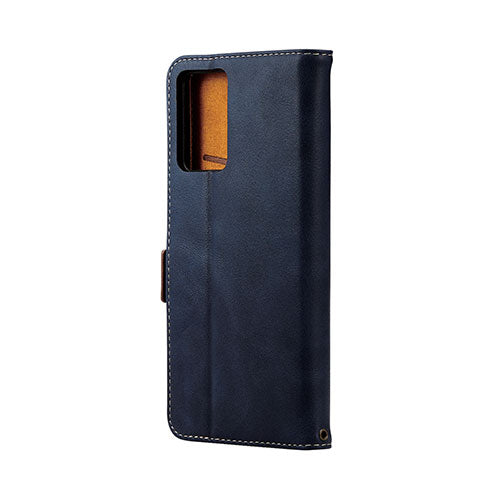 エレコム OPPO Reno7 A(OPG04)/レザーケース/手帳型/ステッチ/耐衝撃/磁石付き/ネイビー PM-O221PLFYNV