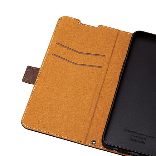 エレコム OPPO Reno7 A(OPG04)/レザーケース/手帳型/ステッチ/耐衝撃/磁石付き/ネイビー PM-O221PLFYNV
