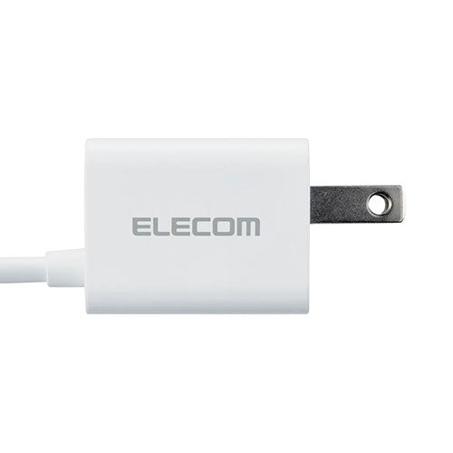 エレコム USB Power Delivery 20W AC充電器(Lightningケーブル一体型) MPA-ACLP05WH