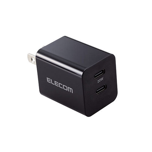 エレコム USB Power Delivery 20W AC充電器(C×2) MPA-ACCP35BK