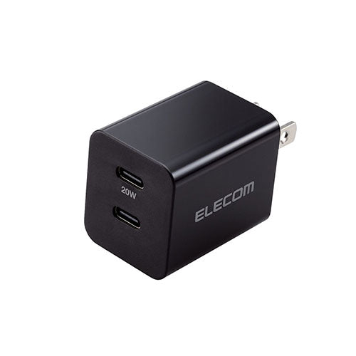 エレコム USB Power Delivery 20W AC充電器(C×2) MPA-ACCP35BK
