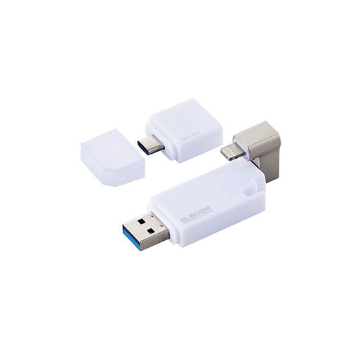 エレコム Lightningコネクタ搭載USB3.2 Gen1メモリ MF-LGU3B256GWH