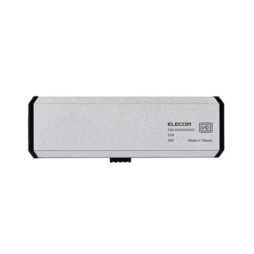 エレコム 外付けポータブルSSD ESD-EWA0500GSV