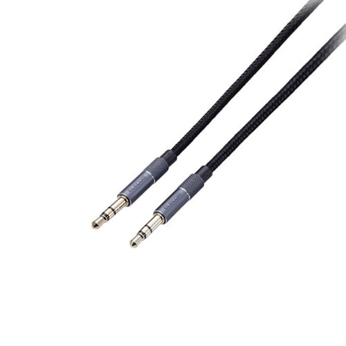 エレコム オーディオケーブル(φ3.5ステレオミニ) アルミコネクタタイプ AX-35MA10BK