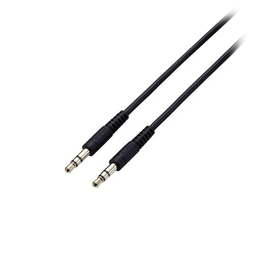 エレコム オーディオケーブル(φ3.5ステレオミニ) やわらかタイプ AX-35MY05BK