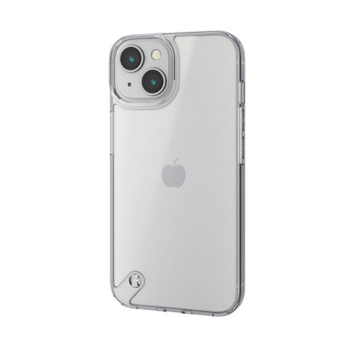 エレコム iPhone 14 ハイブリッドケース ガラス スタンダード シルキークリア PM-A22AHVCG1MCR