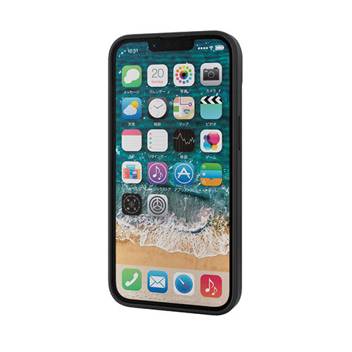 エレコム iPhone 14 ハイブリッドケース PM-A22AHVCKBK