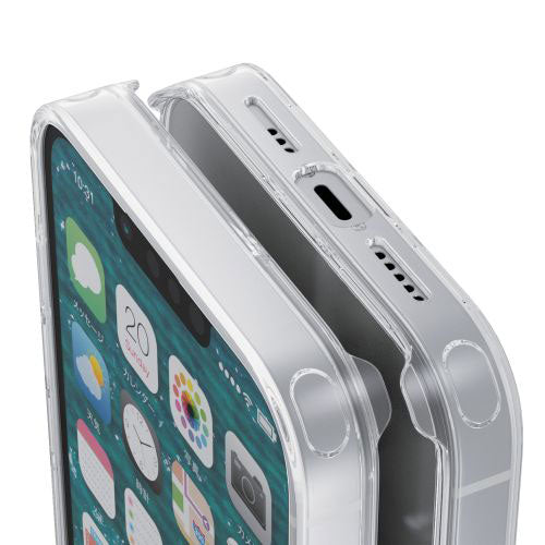 エレコム iPhone 14 ハイブリッドケース MAGKEEP PM-A22AMAG02BK