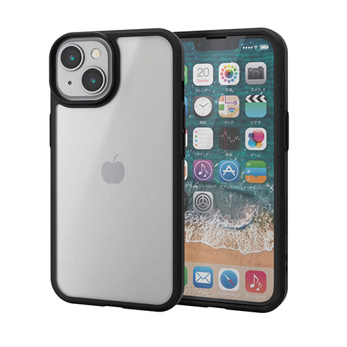 エレコム iPhone 14 TOUGH SLIM 360度保護 シルキークリア PM-A22ATS3MBK