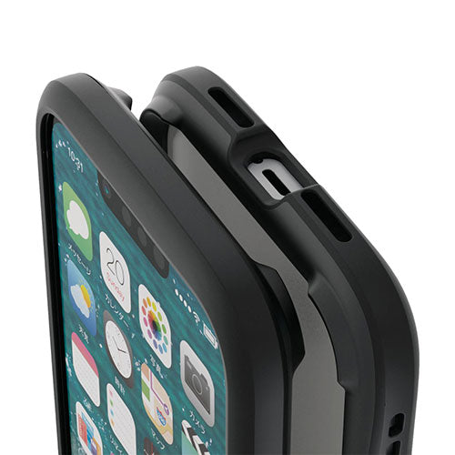 エレコム iPhone 14 TOUGH SLIM LITE バンパー PM-A22ATSLBBK