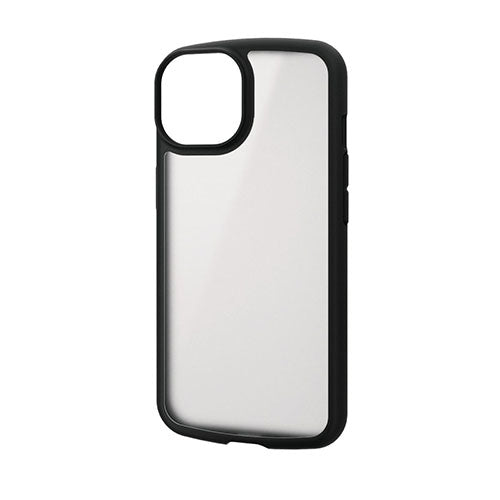 エレコム iPhone 14 TOUGH SLIM LITE フレームカラー シルキークリア PM-A22ATSLFCSBK