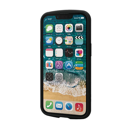 エレコム iPhone 14 TOUGH SLIM LITE フレームカラー シルキークリア PM-A22ATSLFCSBK