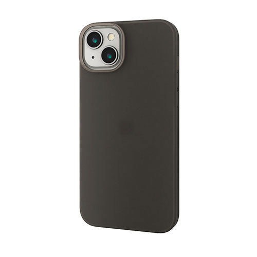 エレコム iPhone 14 Plus シリコンケース 抗菌 ブラック PM-A22BSC2BK