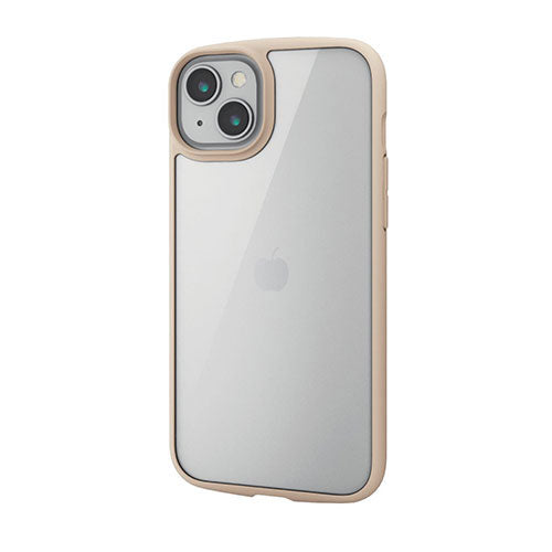 エレコム iPhone 14 Plus TOUGH SLIM LITE フレームカラー 背面ガラス PM-A22BTSLFCGIV