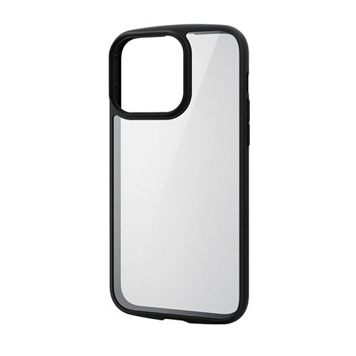 エレコム iPhone 14 Pro Max TOUGH SLIM LITE フレームカラー 背面ガラス PM-A22DTSLFCGBK