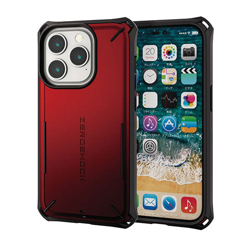 エレコム iPhone 14 Pro ZEROSHOCK Solid PM-A22CZEROSRD