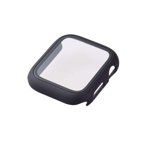 エレコム Apple Watch 44mm用フルカバーケース プレミアムゴリラガラス 高透明 AW-20MFCGOBK