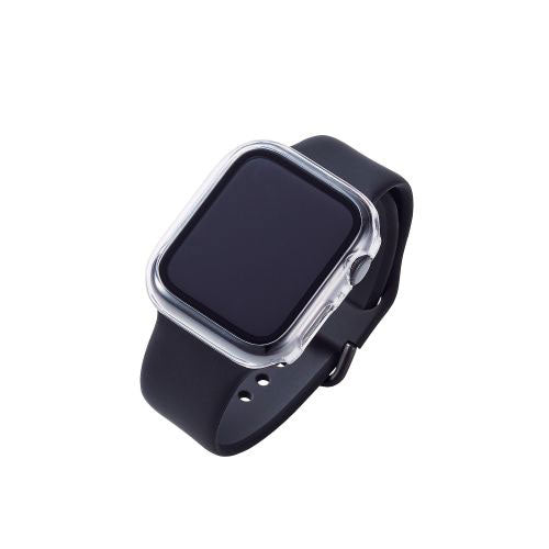 エレコム Apple Watch 44mm用フルカバーケース プレミアムゴリラガラス 高透明 AW-20MFCGOCR
