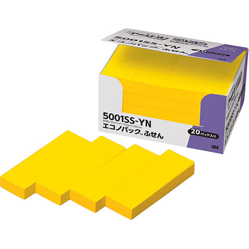 3M Post-it ポストイット エコノパック強粘着ふせん 3M-5001SS-YN