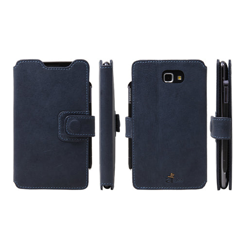 AEJEX　イタリア製高級レザー使用GALAXY Note用ケース　ブルー　AS-AJD5-BL