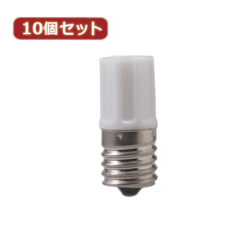YAZAWA 10個セット グロー球 4～10形用 口金E17　FG7E1PX10