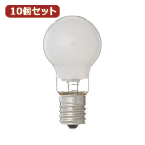 YAZAWA 10個セット 省エネクリプトンランプ25W形フロスト P351722FX10