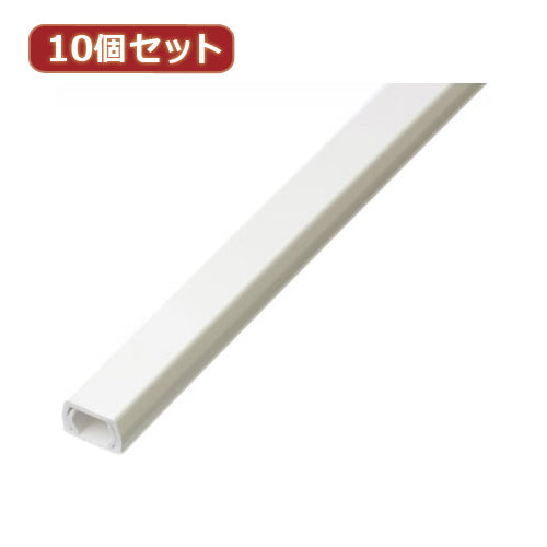 YAZAWA 10個セット固定テープ付モール 1号 1m ピュアホワイト  FF1WWX10