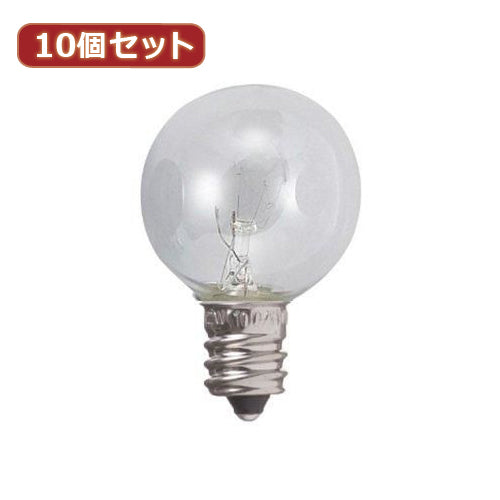 YAZAWA 10個セット ベビーボール球20WクリアE17 G301720CX10