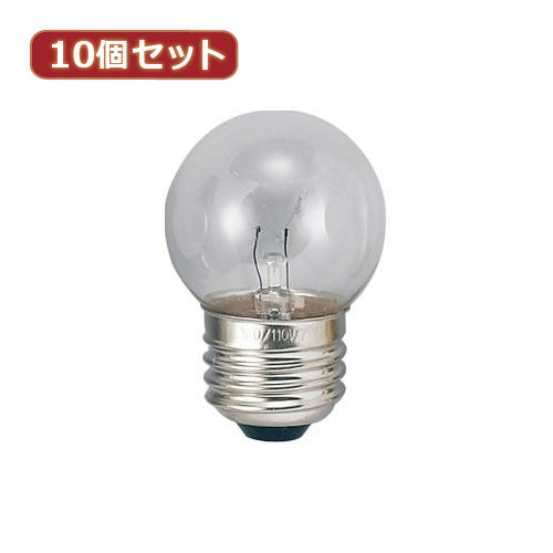 YAZAWA 10個セット ベビーボール球5WクリアE26 G402605CX10