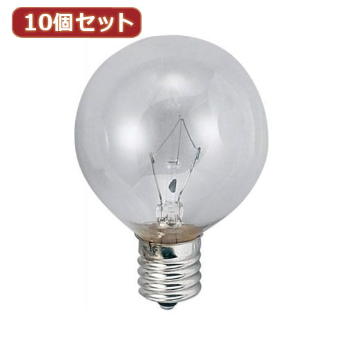 YAZAWA 10個セット ベビーボール球5WクリアE17 G501705CX10