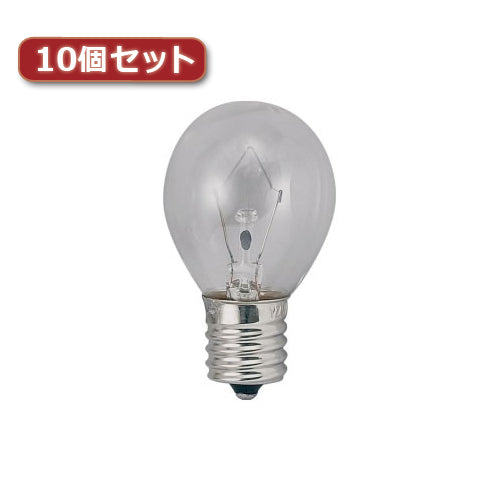 YAZAWA ミニランプ S35 E17 40W形 クリア10個セット S351736CX10