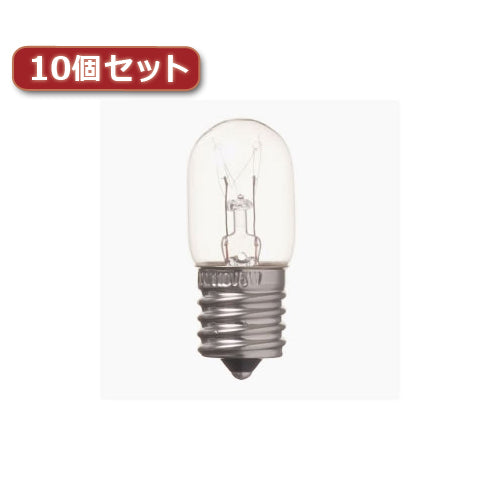 YAZAWA ナツメ球 T20 E17 10W クリア10個セット T201710CX10
