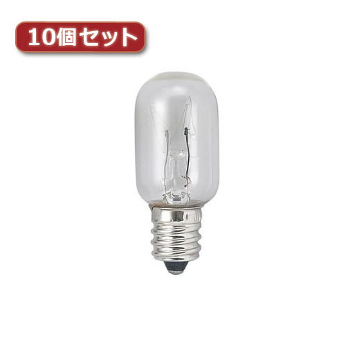 YAZAWA ナツメ球 E17 20W クリア10個セット T201720CX10
