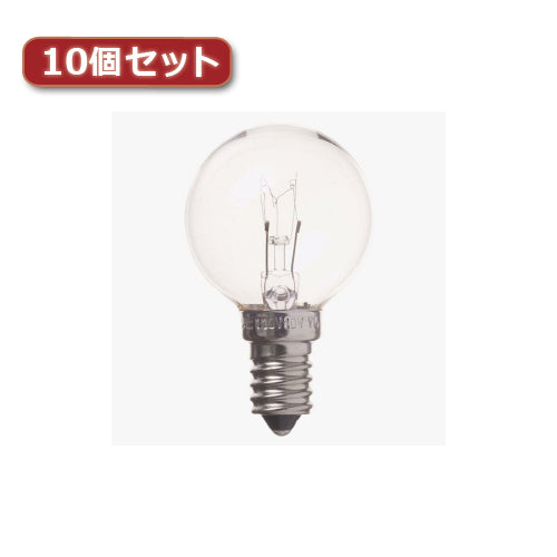 YAZAWA ベビーボール球 G40 E14 25W クリア10個セット G401425CX10