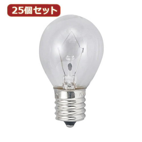 YAZAWA 25個セット クリプトンミニランプ40W形クリア KS351736CX25