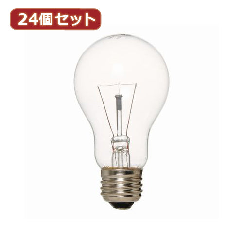 YAZAWA 24個セット 長寿命クリア40W形 L100V40WCLX24