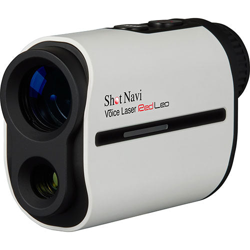 ショットナビ ゴルフ用レーザー測定器 Voice Laser Red Leo ホワイト VoiceLaserRedLeoWH
