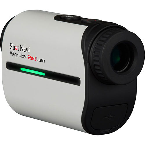 ショットナビ ゴルフ用レーザー測定器 Voice Laser Red Leo ホワイト VoiceLaserRedLeoWH