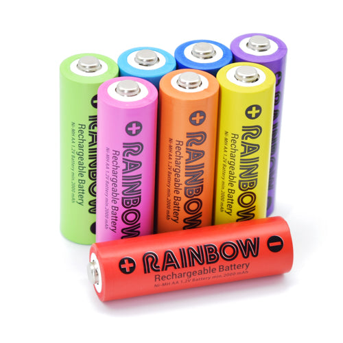 BP&S RAINBOW 単3形8本パック BPS-3NIJI8P
