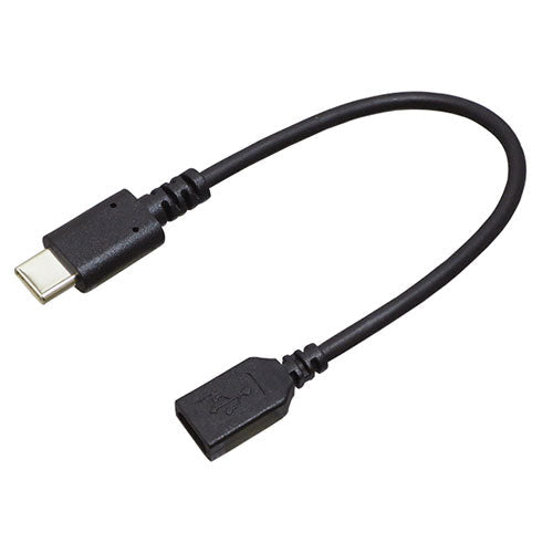 BAUT Type-C/micro変換ケーブルUSB2.0 3A0.1mBK BCUSMC30010BK