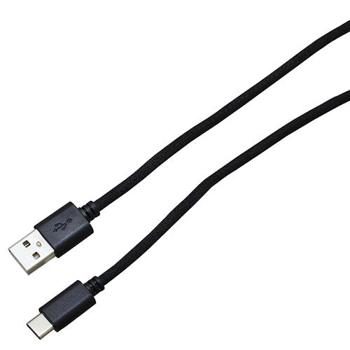 BAUT Type-C/Type-Aメッシュケーブル 3A 2.0m BK BUSACM200BK