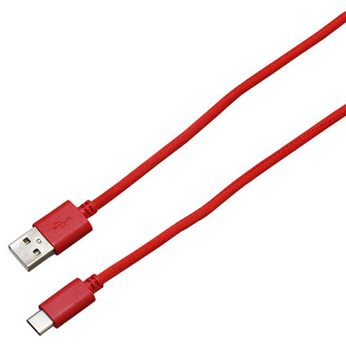 BAUT Type-C/Type-Aメッシュケーブル 3A 2.0m RD BUSACM200RD