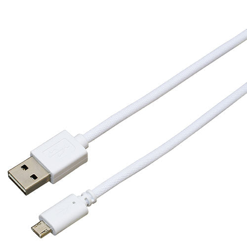 BAUT 両面microUSBメッシュケーブル2A3.0mW BUSMRM300WH