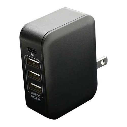 BAUT PD対応Type-C/3USBポートAC充電器30WK BAC1C3UPD30K