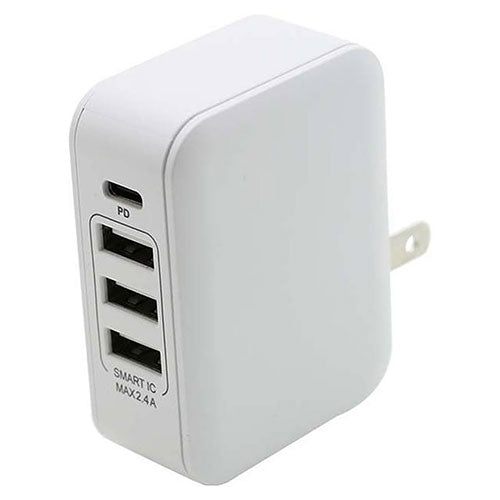 BAUT PD対応Type-C/3USBポートAC充電器30WW BAC1C3UPD30W