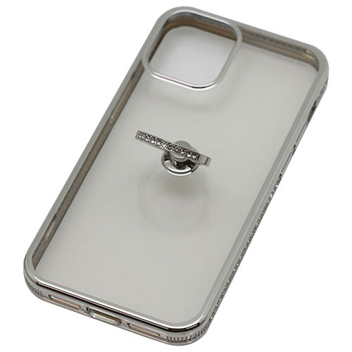 BAUT iPhone 12 mini用リング付ケースラインストーンSV BJI2002SV
