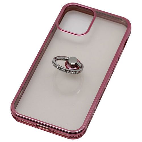 BAUT iPhone 12 mini用リング付ケースラインストーンPK BJI2002PK